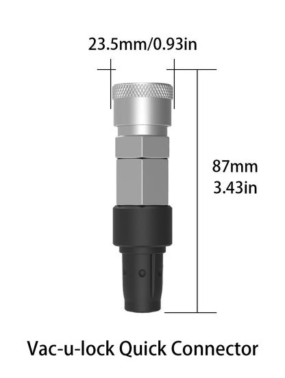 Vac-u-lock quick connector for quick and secure attachment to your Buy Sex Machine.