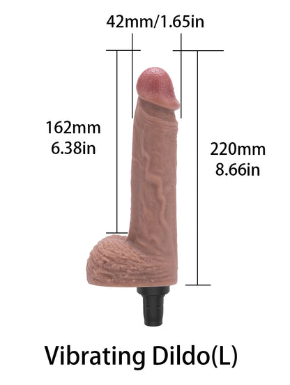 Large Vibrating Dildo attachment for the Buy Sex Machine, adding powerful vibrations to your experience.