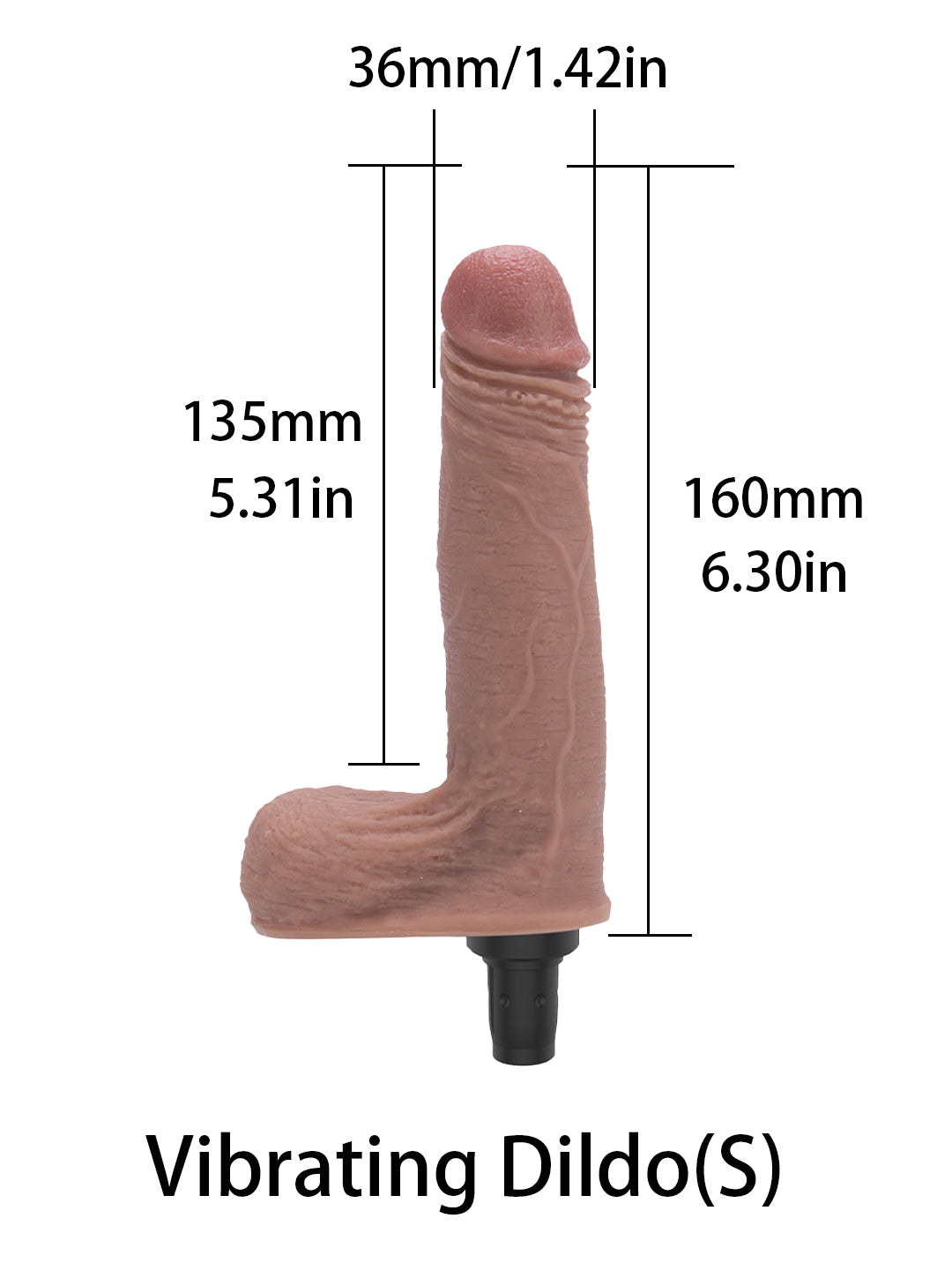Small Vibrating Dildo for precise and targeted pleasure with the Buy Sex Machine.