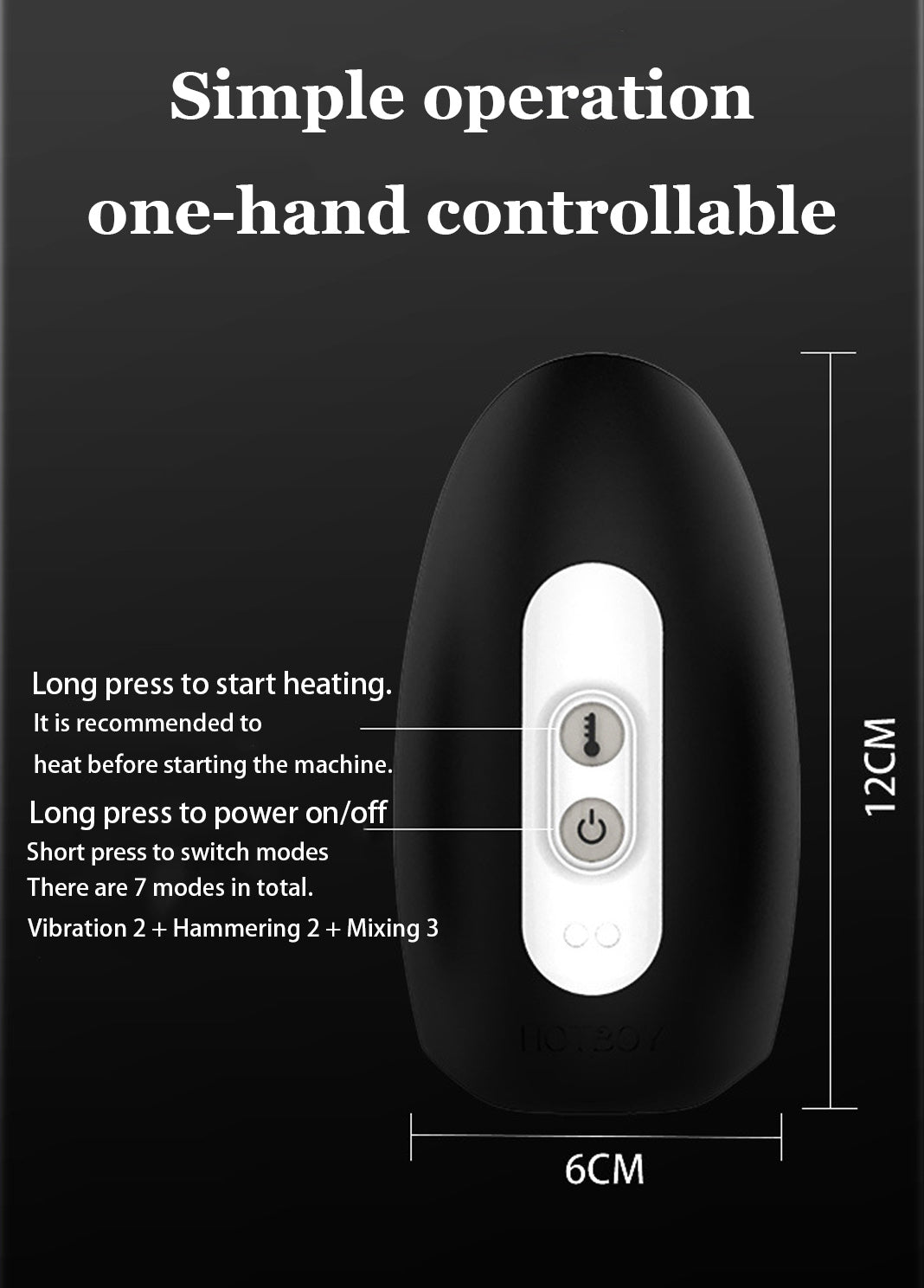 Thor Heated & Vibrating Male Masturbator – Discreet Pulse Penis Vibrator for Men, Stamina Training Masturbator